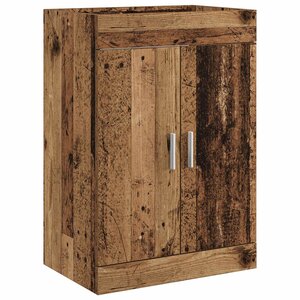 vidaXL Meuble sous lavabo de salle de bain Bois ancien