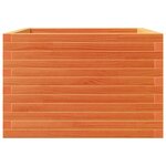 vidaXL Jardinière cire marron 70x70x46 cm bois de pin massif