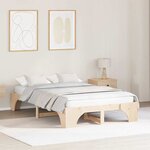 vidaXL Cadre de lit 120x200 cm en bois de pin massif