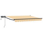 vidaXL Store rétractable manuel avec LEDs 3 x 2 5 m