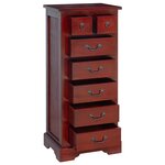 vidaXL Commode Marron 45 x 35 x 100 5 cm Bois de Mahogany Massif