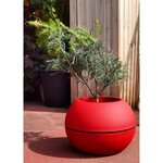 RIVIERA -  pot de fleurs Boule -  D40 - rouge