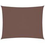 vidaXL Voile de parasol tissu oxford rectangulaire 4x6 m marron