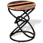 vidaXL Table d'appoint Bois de récupération massif