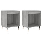 vidaXL Tables de chevet 2 Pièces sonoma gris 40x35x50 cm bois ingénierie