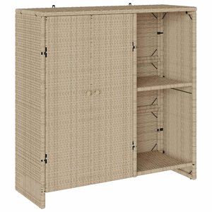vidaXL Armoire de rangement avec étagère Beige 100 x 36 x 102 cm Rotin
