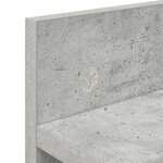 vidaXL Porte-manteau mural avec étagère Montage mural Gris béton 40 x 10.5 x 18 cm