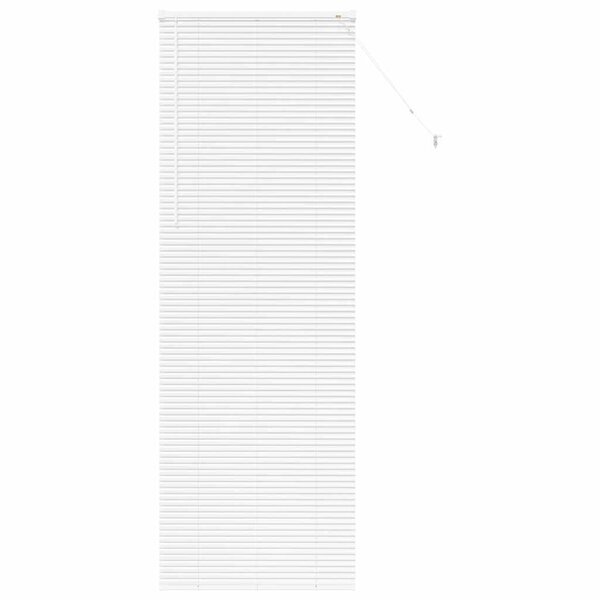 vidaXL Store de Fenêtre avec des rideaux Autre Blanc 80 x 130 cm Aluminium