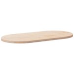 vidaXL Plateau de table 110x55x2 5 cm Bois massif Pin Ovale