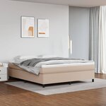 vidaXL Cadre de lit Cappuccino 180x200 cm Similicuir