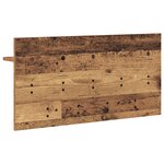 vidaXL Porte-manteau mural avec étagère Montage mural avec stockage Bois ancien 80 x 40 x 12 cm