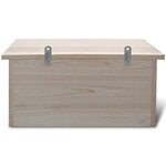 vidaXL Maisons pour moineau 2 Pièces Bois 44 x 15 5 x 21 5 cm