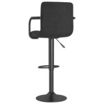 vidaXL Tabouret de bar Noir Tissu