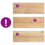 vidaXL Marches d'escalier 4 Pièces non traité 70x30x2cm bois chêne massif