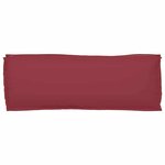 vidaXL Coussin pour banc de palette Bordeaux 110 x 40 x 8 cm