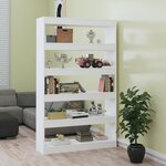 vidaXL Bibliothèque/Séparateur de pièce Blanc 100x30x166 cm