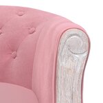 vidaXL Chaise à manger Rose Velours