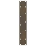 vidaXL Pieds de table de bar en acier naturel 2 pièces 50 x 90-91 cm