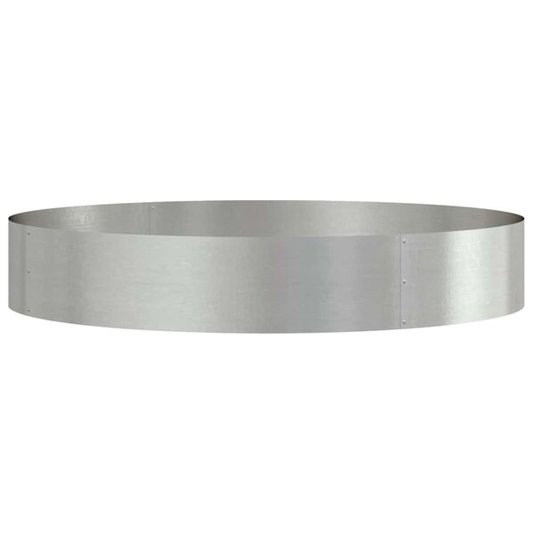 vidaXL Cache-pot de jardin Argent 120 x 120 x 20 cm Acier inoxydable