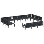 vidaXL Ensemble de canapé de jardin 13 Pièces Anthracite Acier