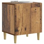 vidaXL Cabinet de chevet 2 Pièces Bois ancien 43 x 34 5 x 50 cm