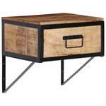 vidaXL Table de chevet 40x35x40 cm bois de manguier massif