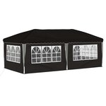 vidaXL Tente de fête pop-up 575 x 288 x 245 cm Noir