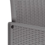 vidaXL Ensemble de salle à manger pour jardin 11 pc Gris clair
