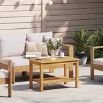 vidaXL Table d'appoint Huile Naturelle 70 x 40 x 45 cm