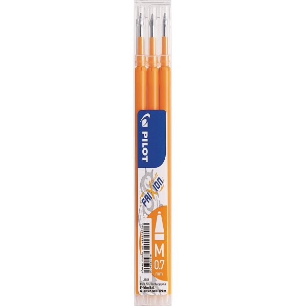 Recharge pour Pilot FriXion Ball - Plusieurs coloris disponibles - Lot de 3 pièces
