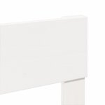 vidaXL Cadre de lit sans matelas blanc 140x190 cm bois de pin massif