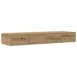Tiroirs de lit vidaXL Chêne artisan 120x36 5x16 5 cm En bois d'ingénierie