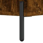 vidaXL Table basse chêne fumé 90x50x40 cm bois d'ingénierie
