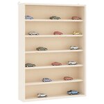 vidaXL Vitrine de collection en bois avec 6 étagères 40x8 5x55 cm