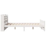vidaXL Cadre de lit avec tête de lit sans matelas blanc 120x200 cm