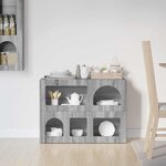 vidaXL Buffet Gris Sonoma 80 5 x 35 x 59 cm Bois d'ingénierie