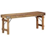 vidaXL Bancs Marron Bois massif