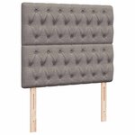 vidaXL Cadre de lit ottoman avec matelas taupe 120x200 cm tissu