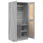 vidaXL Garde-robe Sonoma gris 82 5x51 5x180 cm Bois d'ingénierie