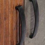 vidaXL Meuble TV Gris 130x30x46 cm Bois massif de manguier brut