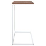 vidaXL Table d'appoint Blanc 55x35x66 cm Bois d'ingénierie