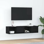 vidaXL Meubles TV 2 Pièces chêne noir 60x31x25 5 cm bois d'ingénierie