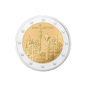 Pièce de monnaie 2 euro commémorative Lituanie 2020 – Colline des Croix