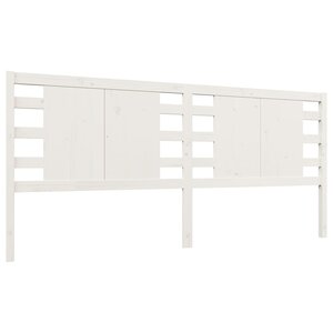 vidaXL Tête de lit Blanc 206x4x100 cm Bois massif de pin