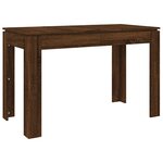 vidaXL Table à dîner Chêne marron 120x60x76 cm bois d'ingénierie