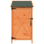 vidaXL Abri de jardin Marron 59 5 x 56 x 113 5 cm Bois de Sapin Massif