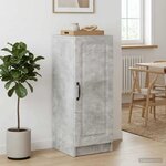 vidaXL Buffet Gris béton 33 x 34 5 x 87 cm Bois d'ingénierie