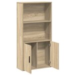 vidaXL Bibliothèque chêne sonoma 60x24x120 cm bois d'ingénierie