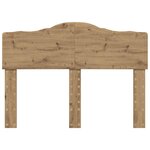 vidaXL Tête de lit Chêne artisanal 120 cm Bois d'ingénierie