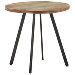 vidaXL Table de salle à manger 80 cm Bois de récupération massif
